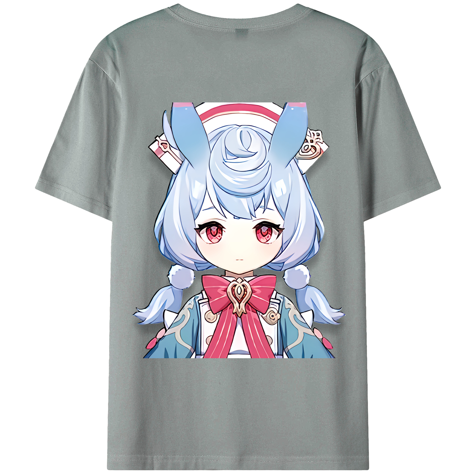 げんし神 シゲウィン genshin Shigewin 綿100％ メンズ半袖Tシャツ（バックプリント） 通気性
